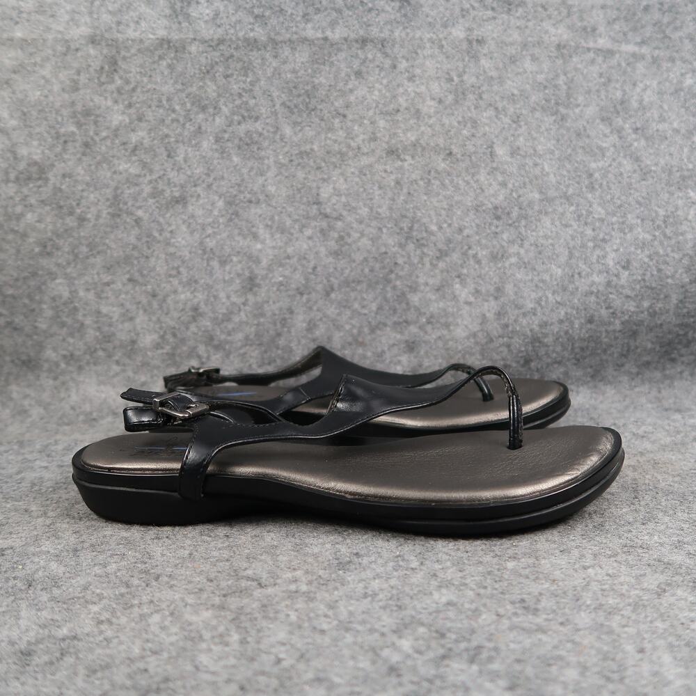 Life Stride Shoes Womens 7.5 Sandals Fashion Casual Comfort Memory Foam Black